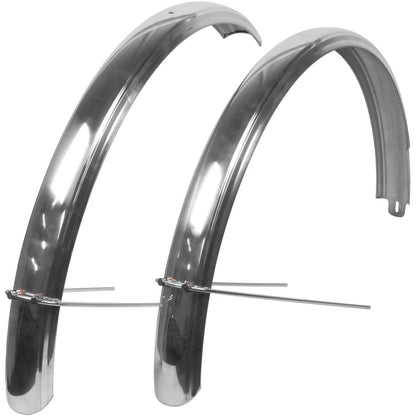 Shine Alloy 700 x 63mm Fender Set Polished