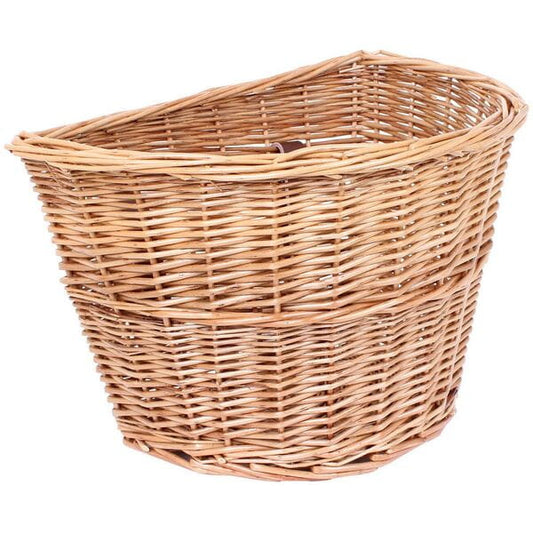 Basket wicker, D shape with straps